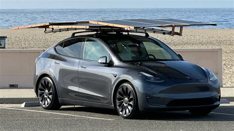 DIY Solar Roof For Tesla Model Y Adds 20 Miles Of Range In Five Hours ...