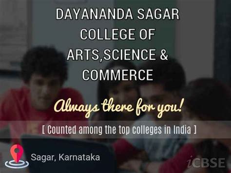 Dayananda Sagar College of Arts,Science & Commerce, Sagar - Address ...