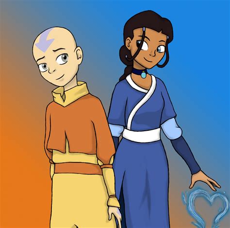 Aang and Katara by DeannaPhantom13 on DeviantArt