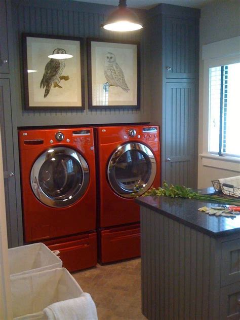 Pin by Joanna Dorman on Laundry rooms most awesome | Laundry room, Red ...