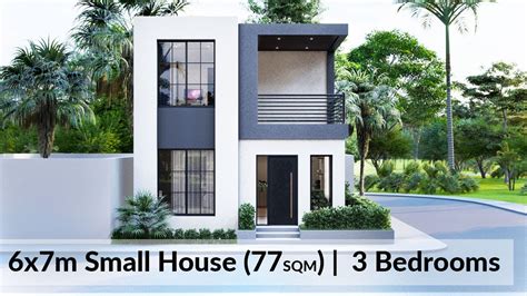 (6×7 Meters) Small House Design Idea with 3 Bedrooms | interior room – Webgiasi.vn – Siêu thị ...