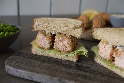 Salmon Fish Finger (Fish Stick) Sandwich - Culinary Ginger