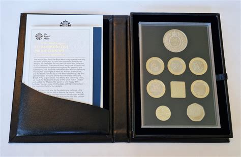 2016 Proof Coin Set, Royal Mint, 5 coin Commemorative Edition, boxed with certificates - M ...