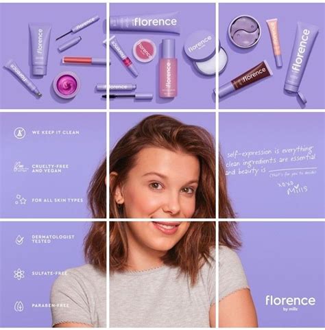 Millie's new brand "Florence" ♡ | Bobby brown stranger things, Makeup skin care, Millie bobby brown