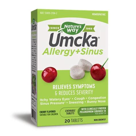 Umcka Allergy + Sinus combines clinically tested Umcka plus Alpha SH ...