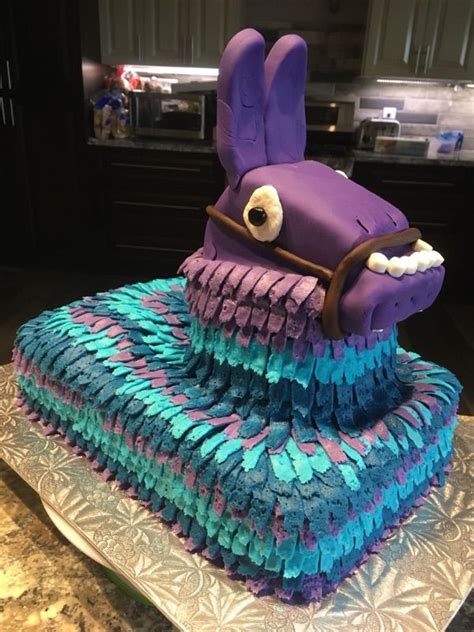 Fortnite Loot Llama Cake | Pumpkin patch birthday party, Best birthday ...