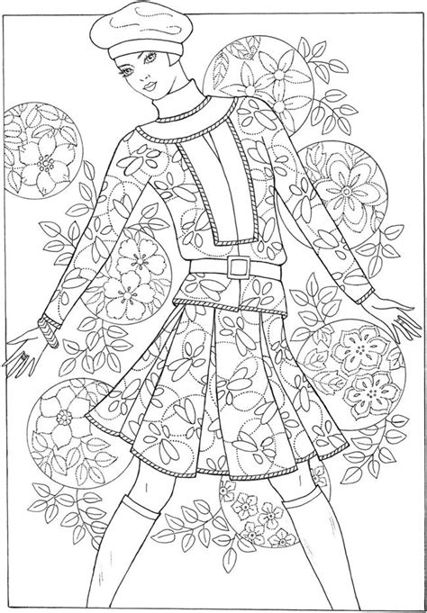 Creative Haven Fabulous Fashions of the 1960s Coloring Book | Dover ...