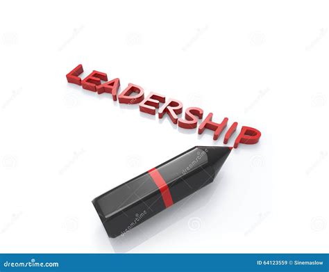 Leadership 3d word concept stock illustration. Illustration of black - 64123559