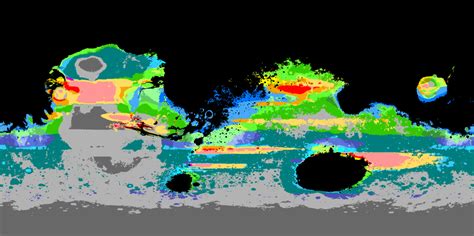 Köppen climate map of a terraformed Mars (procedural generation, so ...