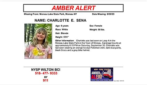 Amber Alert Activated For 9-Year-Old Girl Who Went Missing At State ...