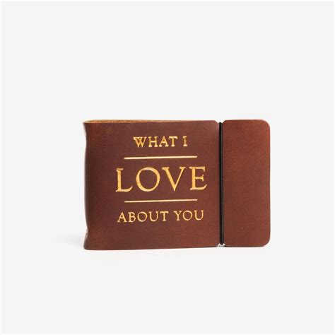 What I Love About You | Leather Fill In The Blank Book – Seasonal Picks