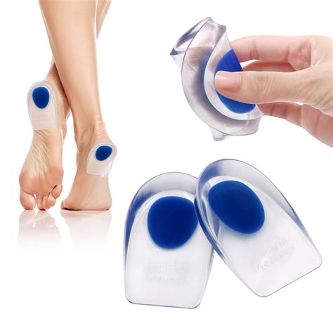 Pinkiou Heel Cups for Heel Pain Plantar Fasciitis Shoe Inserts - Gel Heel Inserts Heel Cups for ...