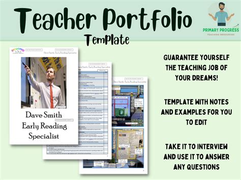 Teacher Portfolio Template - Get your next teaching job! | Teaching Resources