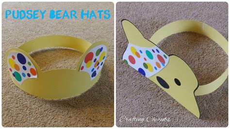 Pudsey Bear Hat Crafts | Bear crafts, Toddler crafts, Hat crafts