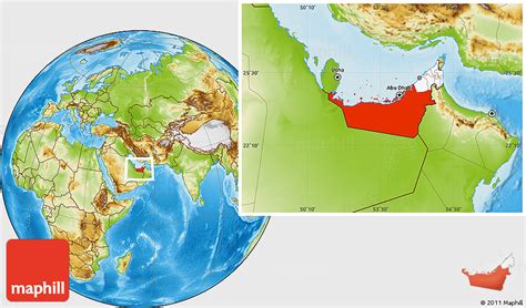 Abu Dhabi Location On World Map - California southern Map