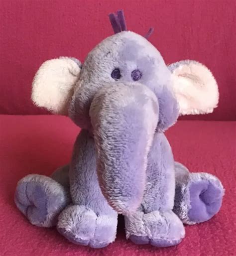 DISNEY LUMPY HEFFALUMP Purple Elephant Soft Plush Toy Small 5.5” x 8 ...