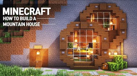 Como CONSTRUIR una CASA en la MONTAÑA en MINECRAFT/Para SURVIVAL ...