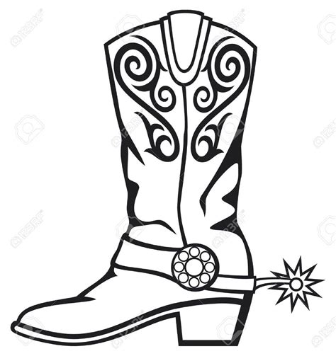 Cowboy Boots Drawing at GetDrawings | Free download