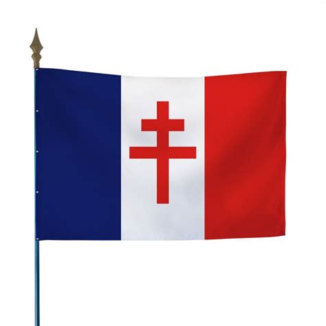 Drapeau Croix de Lorraine - Devoir de Mémoire