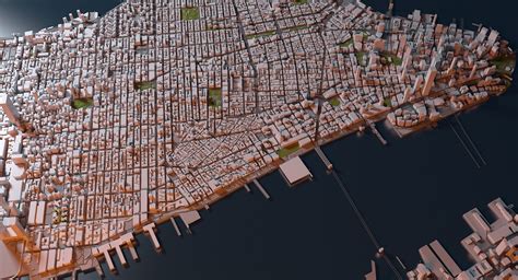 New York City Map Manhattan 3D model | CGTrader