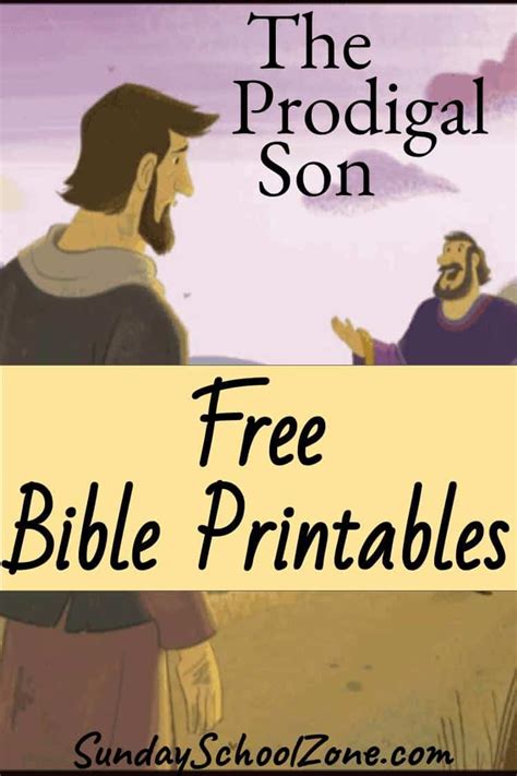 Prodigal Son Archives | Childrens church lessons, Prodigal son, Bible ...