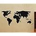 World Map Wall Mural Decal - Vinyl Graphic Earth - Sticker Art Decor Large Decoration Sign ...