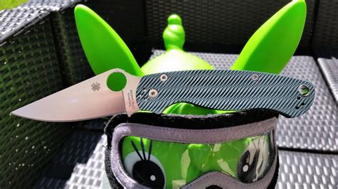 Spyderco Paramilitary 2 S45VN Green Diamond Arc G10 Sprint Run Quick View Knife Video - YouTube