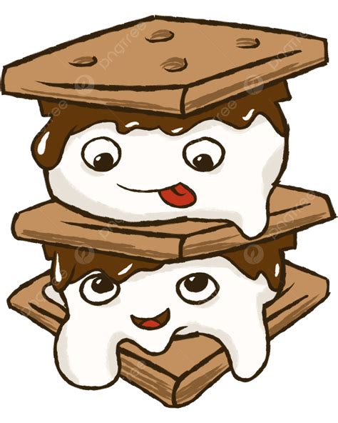 Delicious Cute Smores, Smores, Marshmallows, Mallows PNG Transparent ...