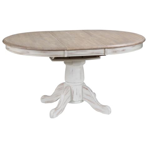 Winners Only Prescott Rustic Oval Dining Table with 15" Butterfly Leaf | Conlin's Furniture ...