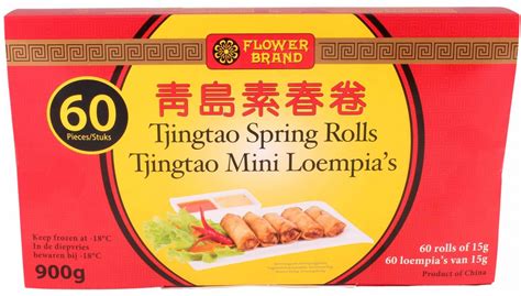 Flowerbrand tjingtao spring rolls mini loempia's