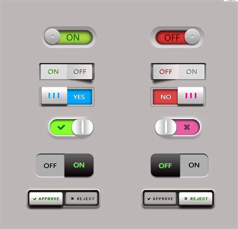 gui design - Two state switch/toggle - Should the "on"/"active" state be on the left or on the ...