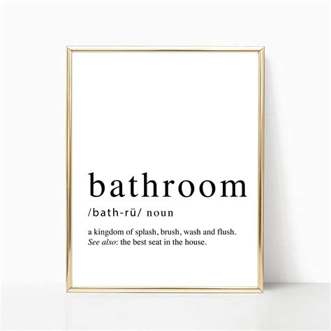 Funny Bathroom Poster Bathroom Art Bathroom Quote Printable | Etsy in 2020 | Bathroom art, Funny ...