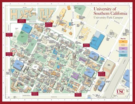 Contact Us > Department Of Mathematics > Usc Dana And David Dornsife - Usc Campus Map Printable ...