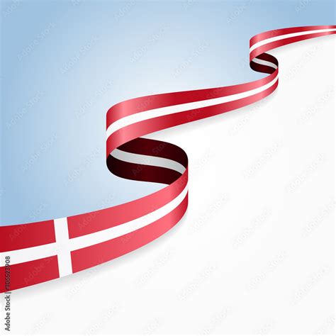 Danish flag background. Vector illustration. Stock Vector | Adobe Stock