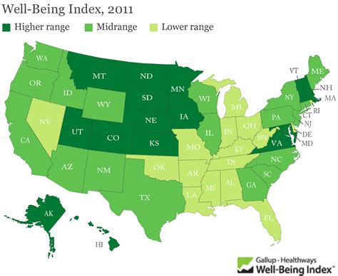 New Map Highlights The Happiest States - Feel Good Style