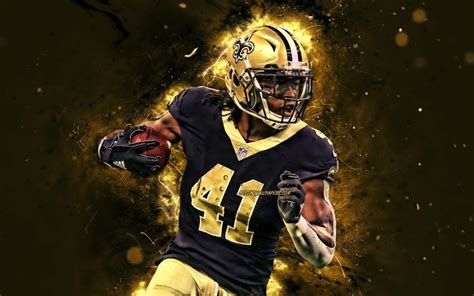 Download wallpapers Alvin Kamara, 4k, NFL, New Orleans Saints, american football, running back ...