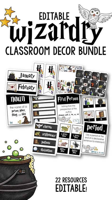 Harry Potter Classroom Decor | Harry potter classroom, Classroom decor, Decor bundle