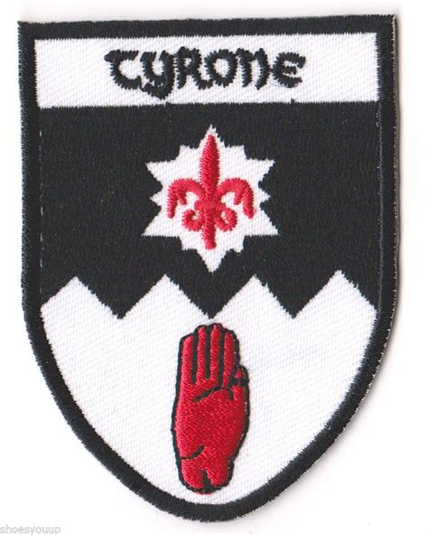 County Tyrone Ireland World Embroidered Crest Patch Badge - Etsy