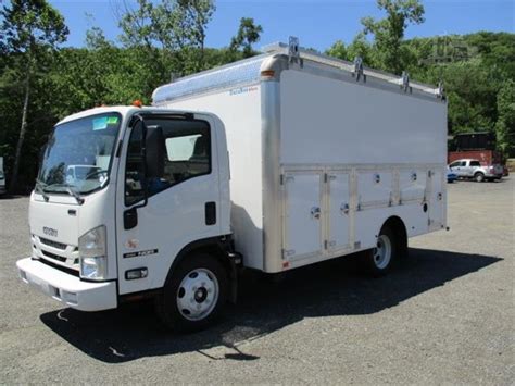 2019 ISUZU NQR WITH 14' Aluminum Dura-Cube Utility BODY - Westchester County