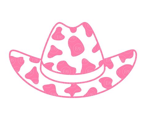 Pink Cowgirl Hat Svg, Cow Prints, Nashville Svg, Nash Bash Svg, Country Girl Svg. Vector Cut ...