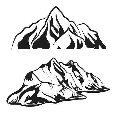 Mountain hill vector design set illustratoin. 20712393 Vector Art at Vecteezy