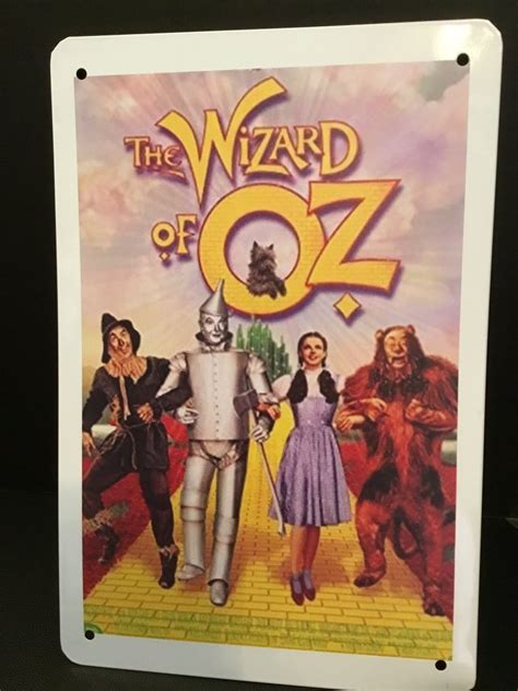 The WIZARD of OZ 12X8 tin metal sign Oz decor Oz love | Etsy