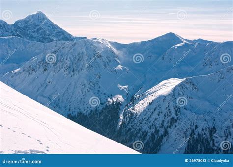 Beautiful Tatra Mountains in Winter. Stock Image - Image of rocky, snow: 26978083