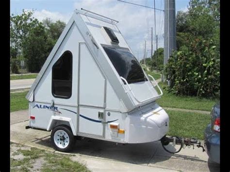 Aliner Alite Smallest Motorcycle Camper Trailer - YouTube