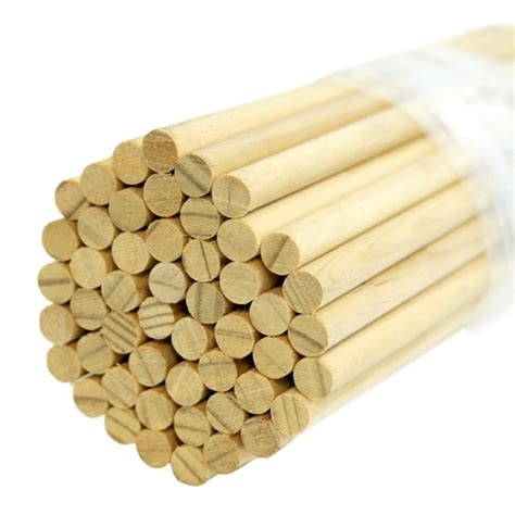 10 Pack, 1/2 x 36 Inch Round Wood Dowels, CraftySticks - Walmart.com ...