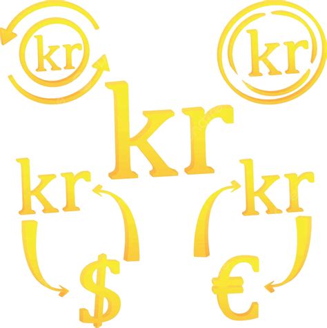 3d Norwegian Krone Currency Symbol Icon Financial White Digital Vector ...