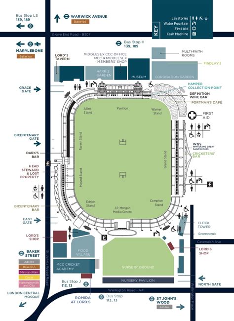 Lord's Cricket Ground Map | Lord's