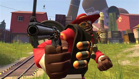 Demoman pointing a gun at you | Hand Pointing a Gun | Know Your Meme