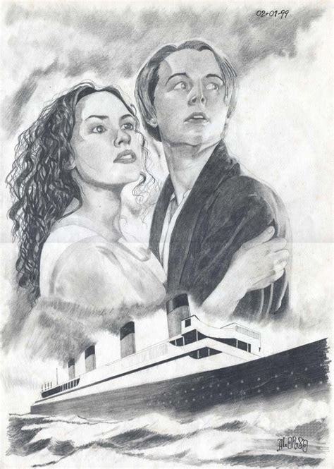 Titanic Ship Sketch at PaintingValley.com | Explore collection of Titanic Ship Sketch