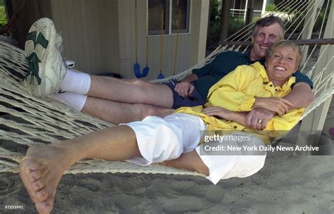 Barbara Corcoran with her husband, Bill Higgins, at their summer home ...